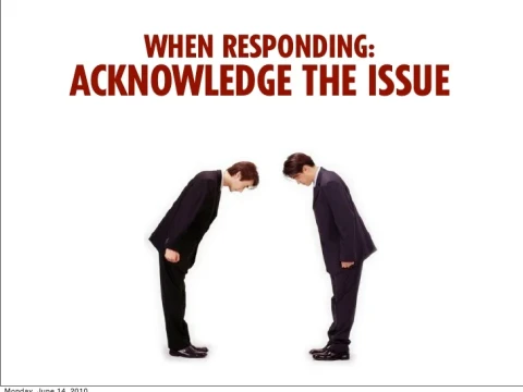 acknowledged