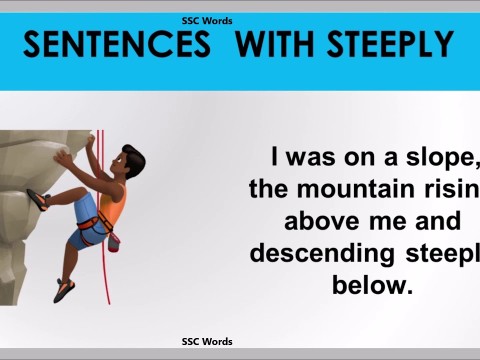 steeply
