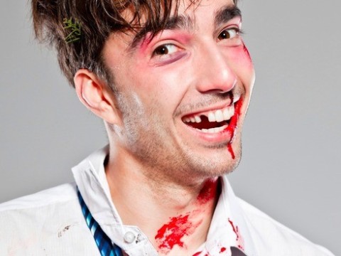 bloodied