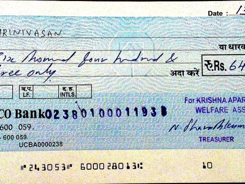 cheque