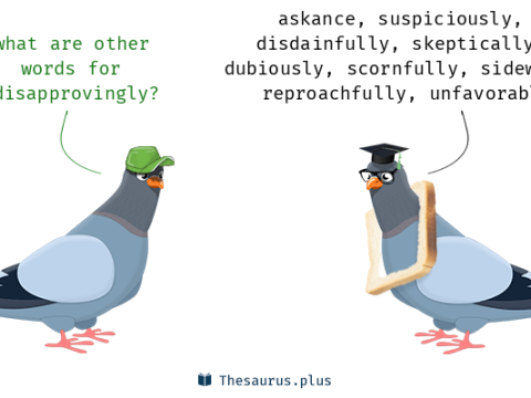 disapprovingly