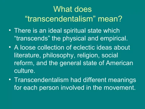 transcendentalism