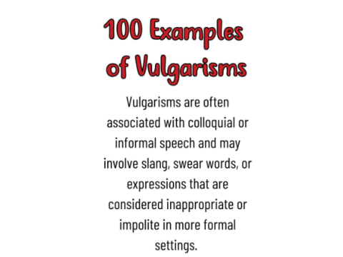 vulgarism